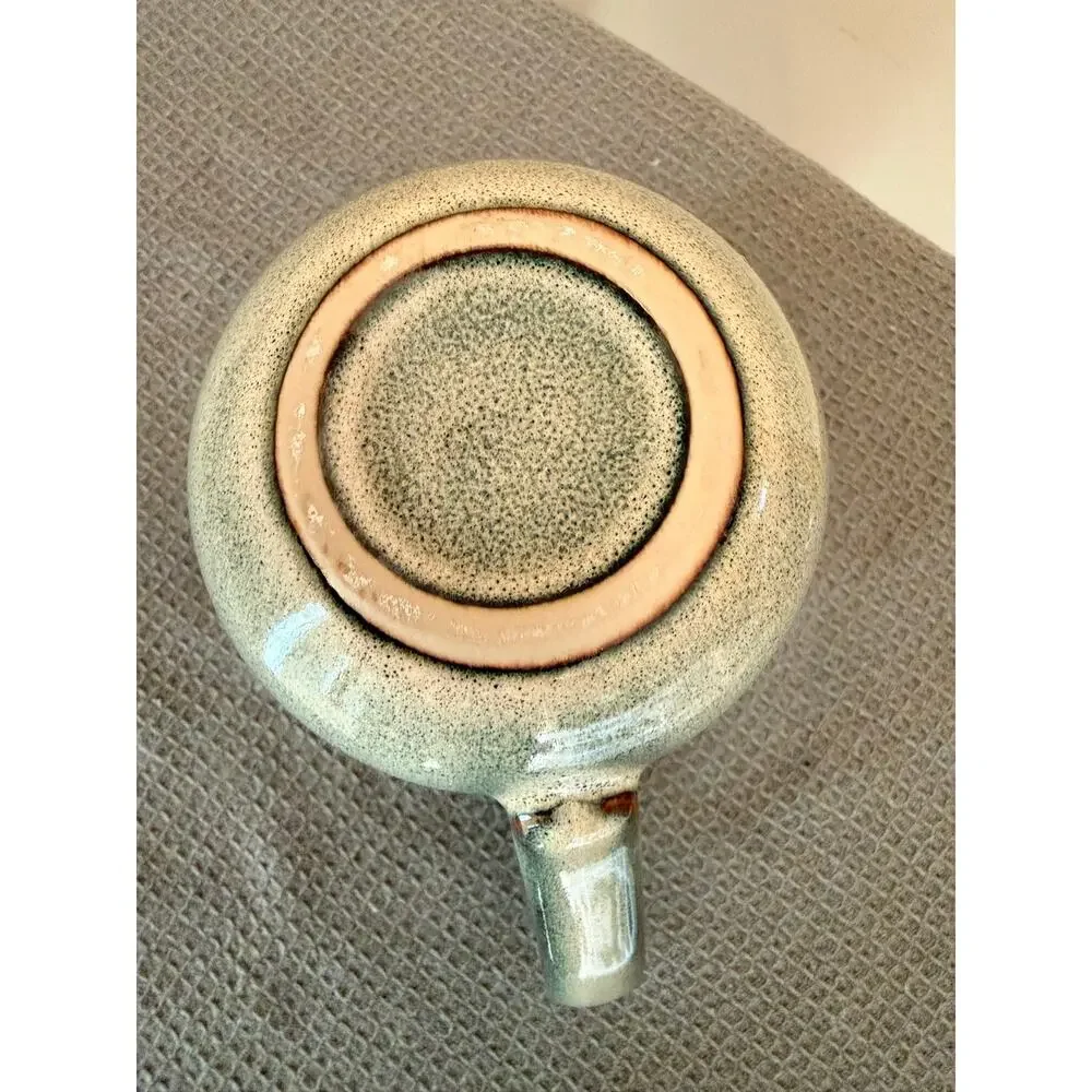Large Capacity Raku Retro Mug Beautiful reactive glaze finish New 15 1/2 Oz